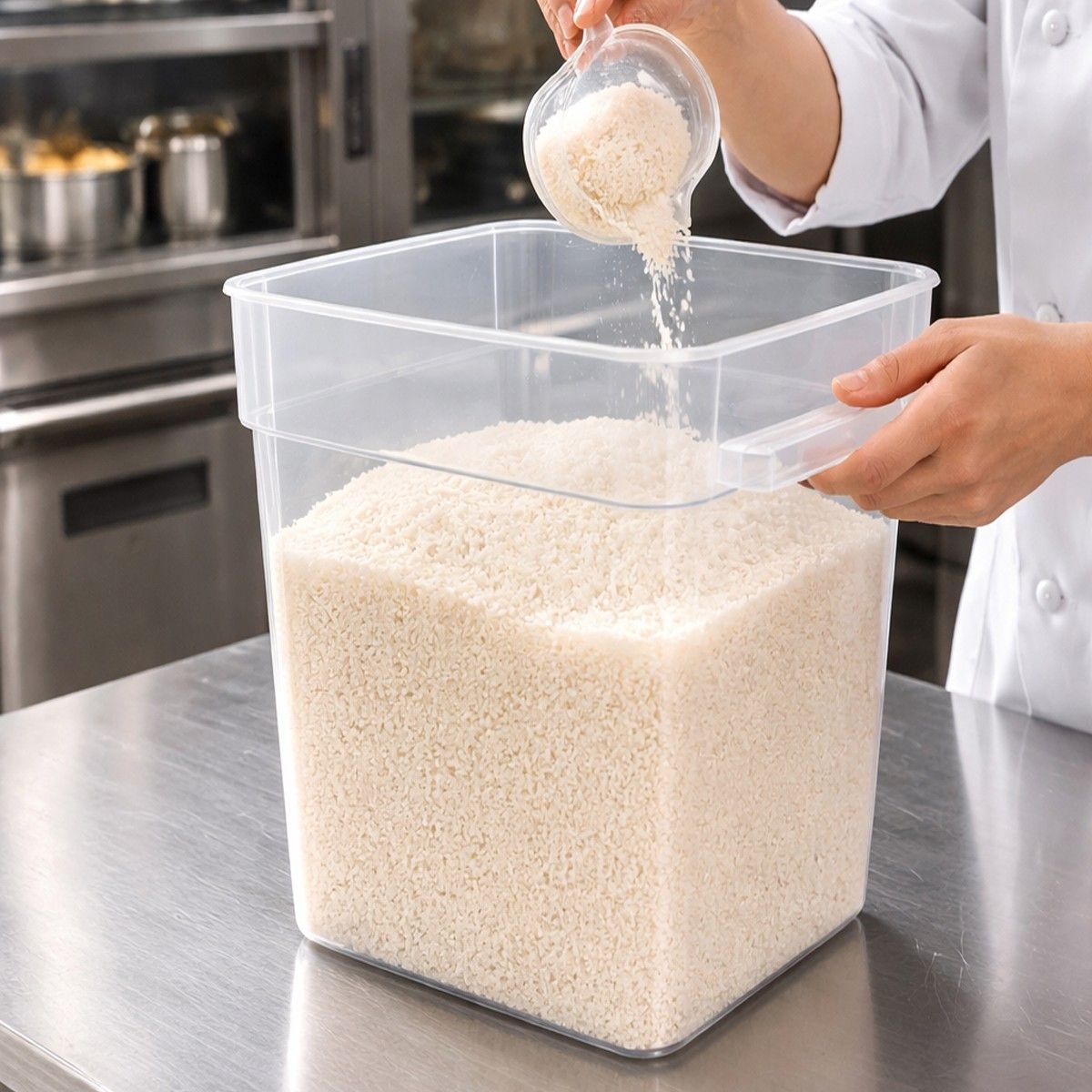 GASTROPLAST - RECIPIENTE POLICARBONATO CUADRADO 20.8 LT IMAHE