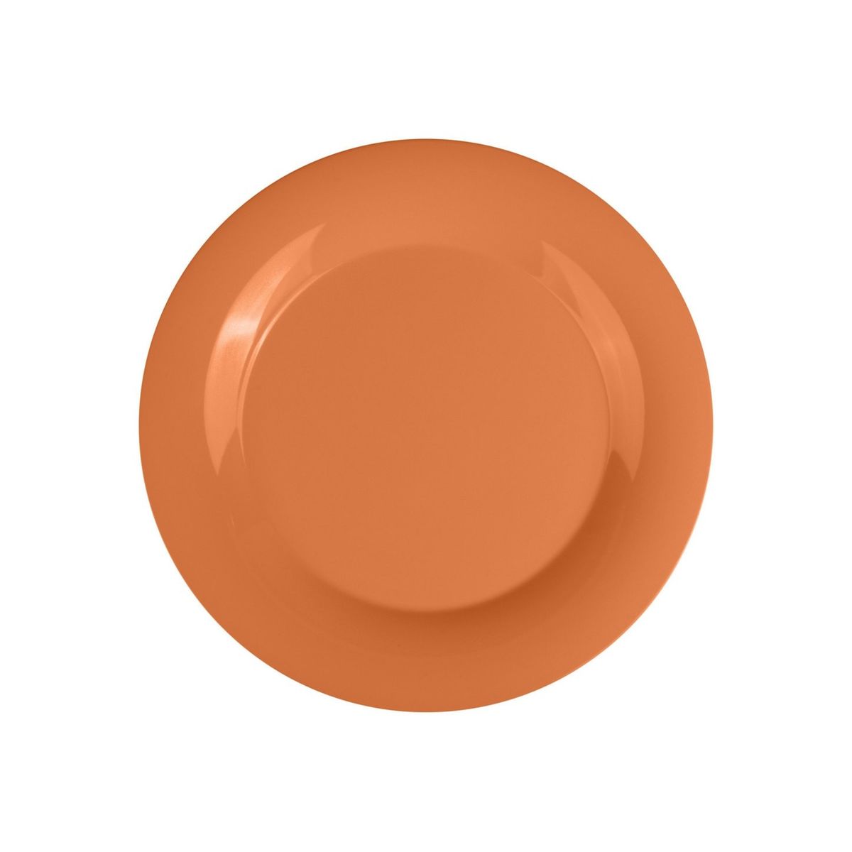 GENERICO - SET DE 3 PLATO MELAMINA NARANJO 30 cm GENERICO