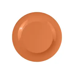 GENERICO - SET DE 3 PLATO MELAMINA NARANJO 30 cm