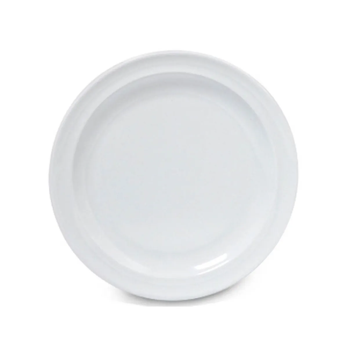 IMAHE - Set De 6 Plato Melamina 23cm Blanco
