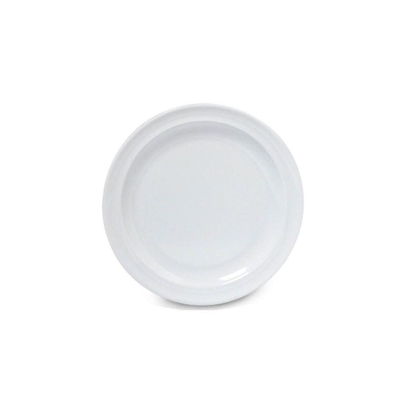 IMAHE - Set De 6 Plato Melamina 23cm Blanco