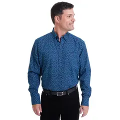 KOTTING - Camisa Villela Estampada Turquesa