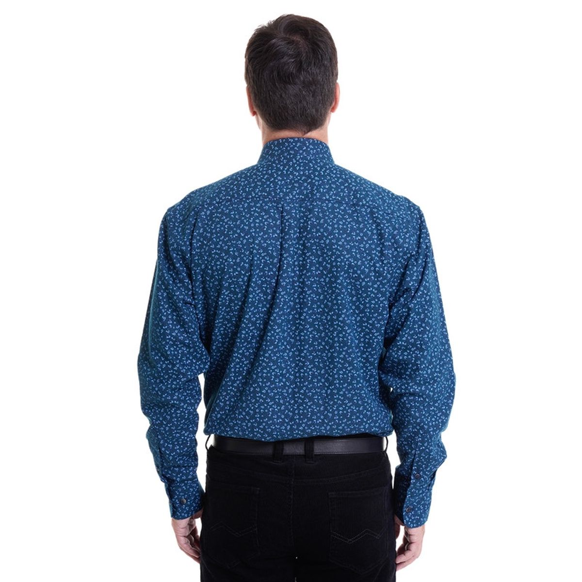KOTTING - Camisa Villela Estampada Turquesa KOTTING