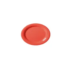 GENERICO - SET DE 4 PLATO OVALADO MELAMINA NARANJO 34 x 26 cm