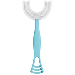 GENERICO - CEPILLO DIENTES INFANTIL SILICONA DISEÑOS CELESTE