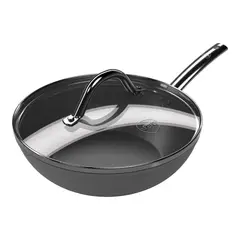 WENS - Wok C/Tapa Hard Anodized 28 Cm