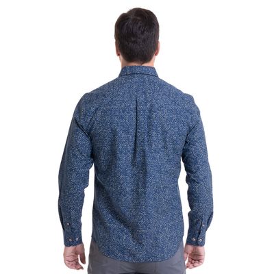 Imagen 2 del producto Camisa Oxford Estampada Azul Marino