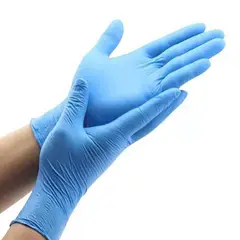 GENERICO - Guantes de nitrilo - Sin polvo - Azul - L