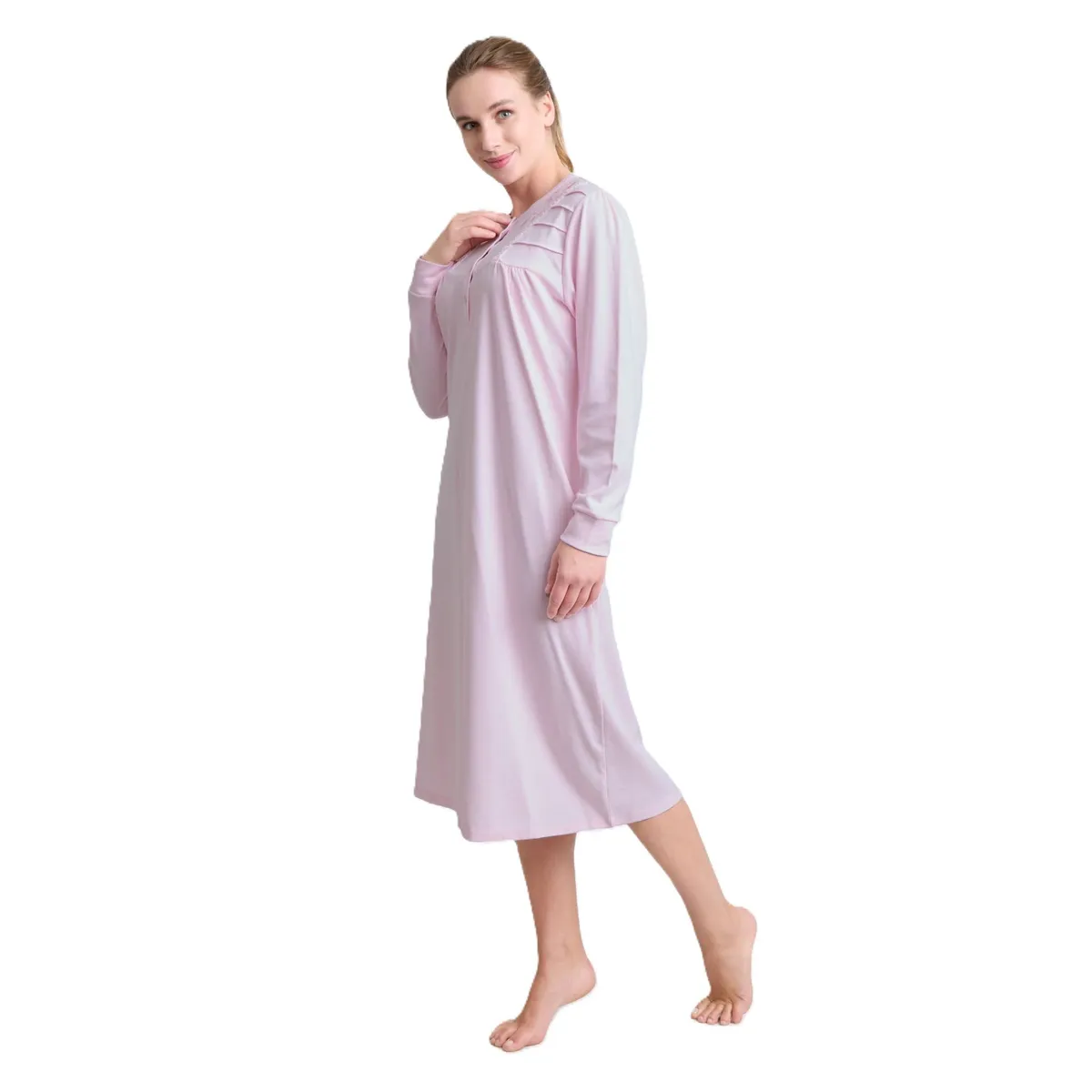 BECKIL - BECKIL COD 719 CAMISA  ALGODON GAMUZA MANGA LARGA