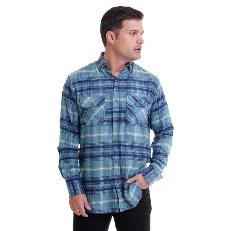 KOTTING - Camisa Leñadora Celeste KOTTING