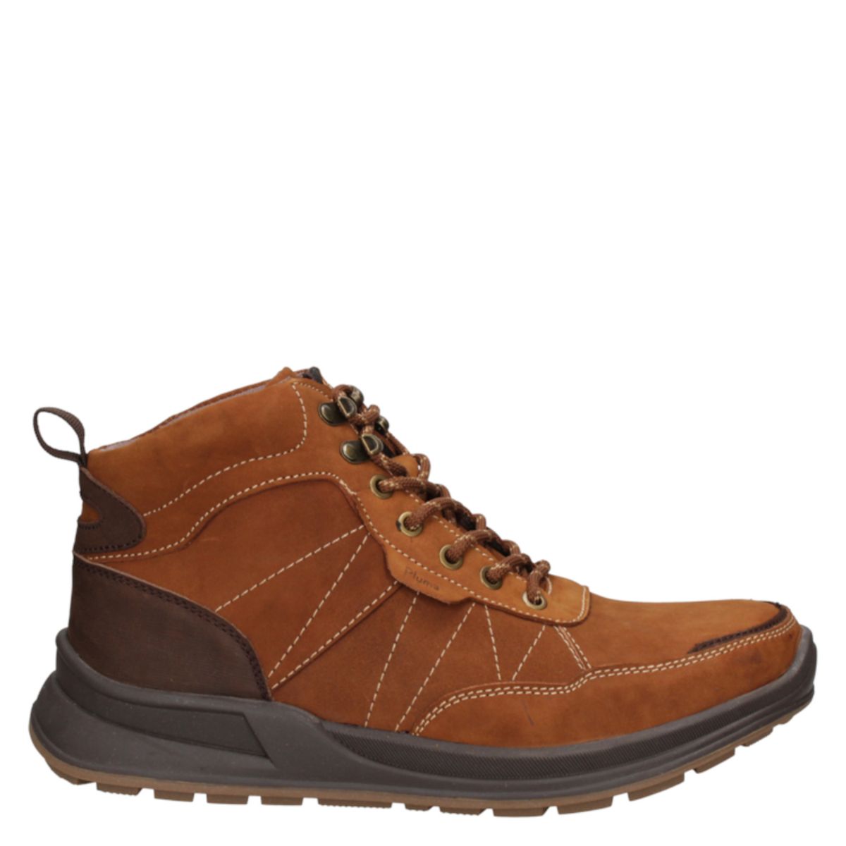 PLUMA - Botín Casual Hombre Marrón Pluma