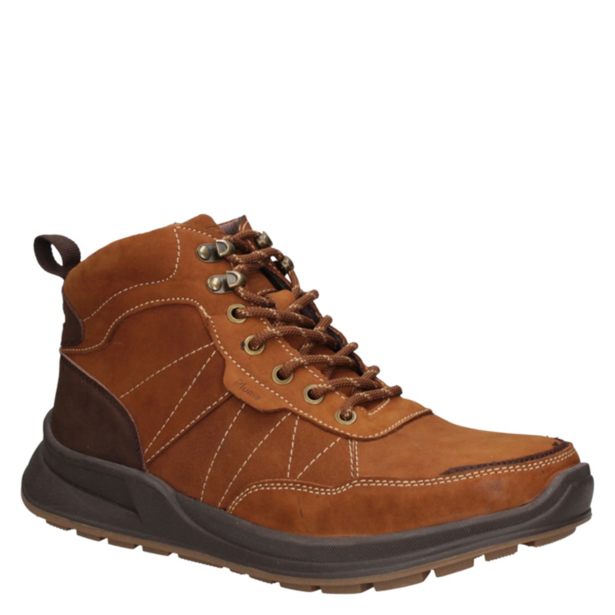 PLUMA - Botín Casual Hombre Marrón Pluma