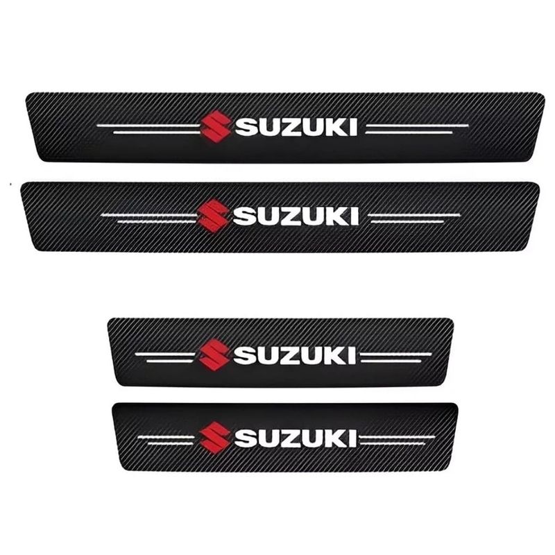 GENERICO - Cubre zócalos adhesivos para autos y camionetas universal SUZUKI