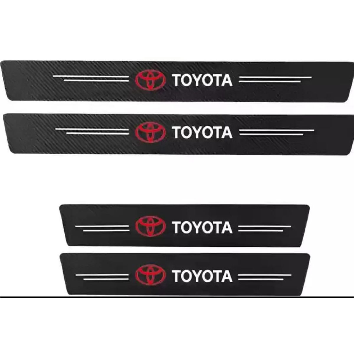 GENERICO - Cubre zócalos adhesivos para autos y camionetas universal TOYOTA