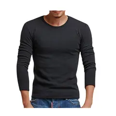 GARSIL - Camiseta Polera Manga Larga Para Hombre De Algodón Con Polar Interior