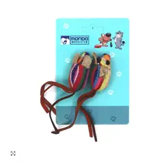 GENERICO - Juguete Ratón Multicolor Para Gato Set 2 Unidades