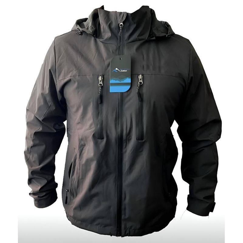 BLUE MOUNTAIN - Chaqueta Outdoor Corta Viento Hombre Termica Impermeable
