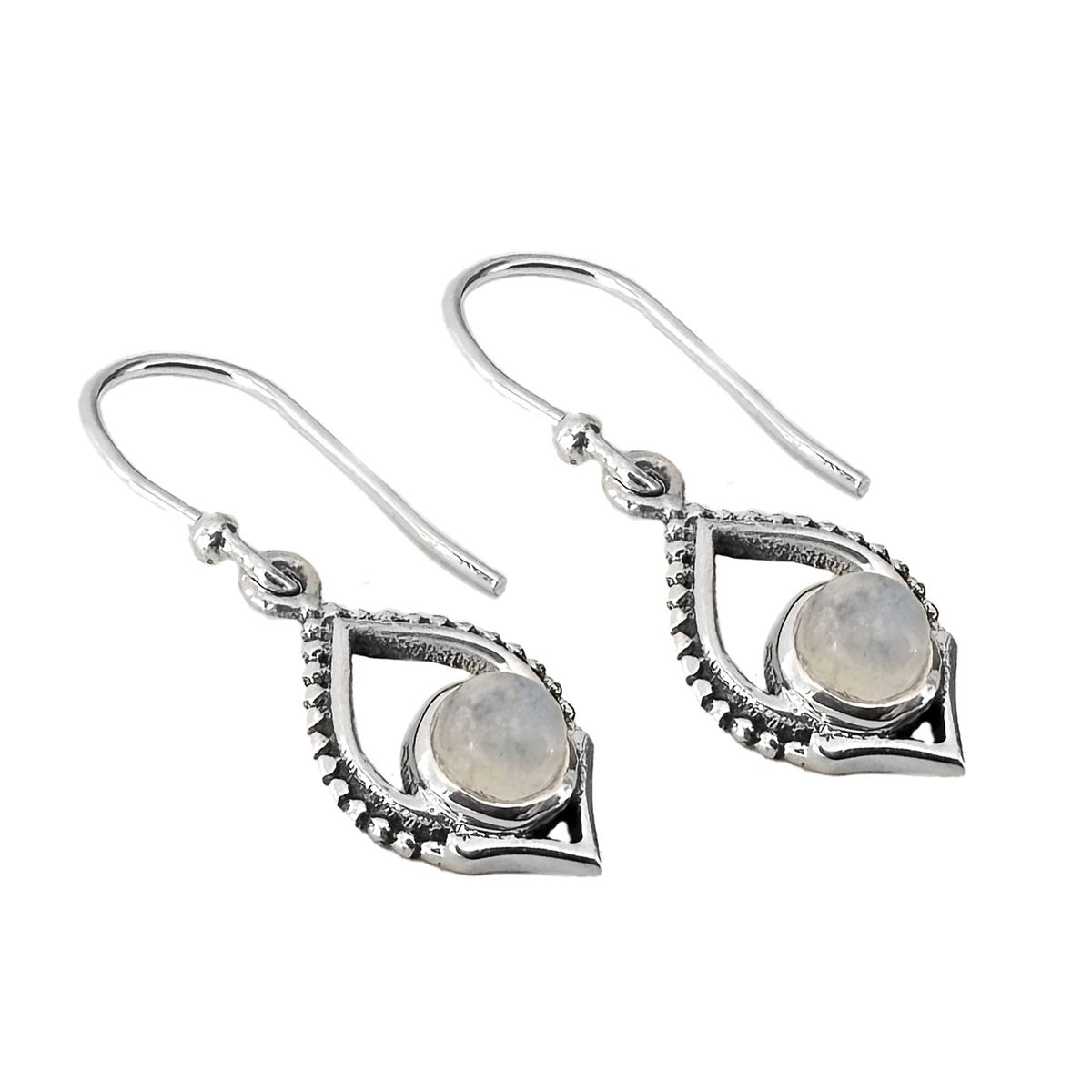 COGGIOLA - Aros Shaila Piedra Luna Plata Fina 925