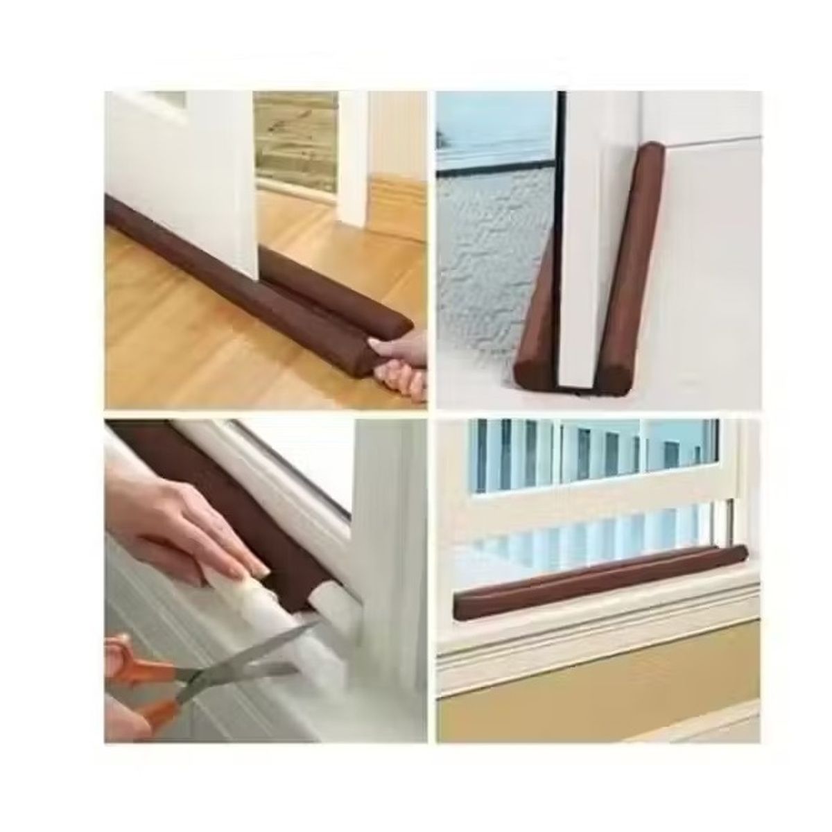 GENERICO - Pack 4 Aislantes Para Puertas Y Ventanas