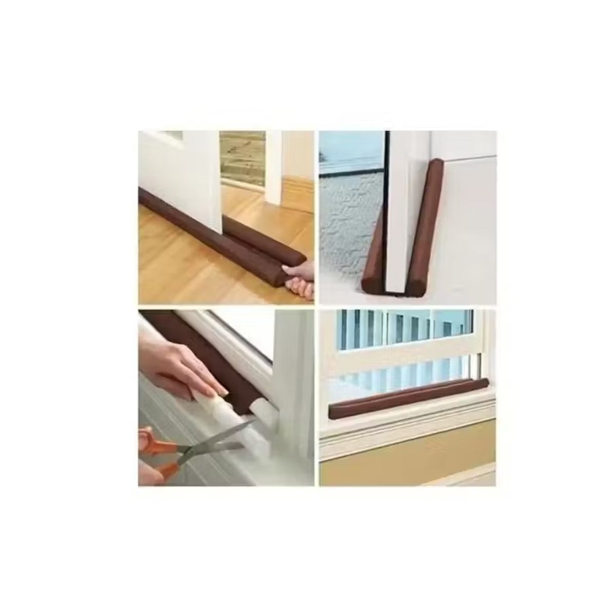 GENERICO - Pack 4 Aislantes Para Puertas Y Ventanas