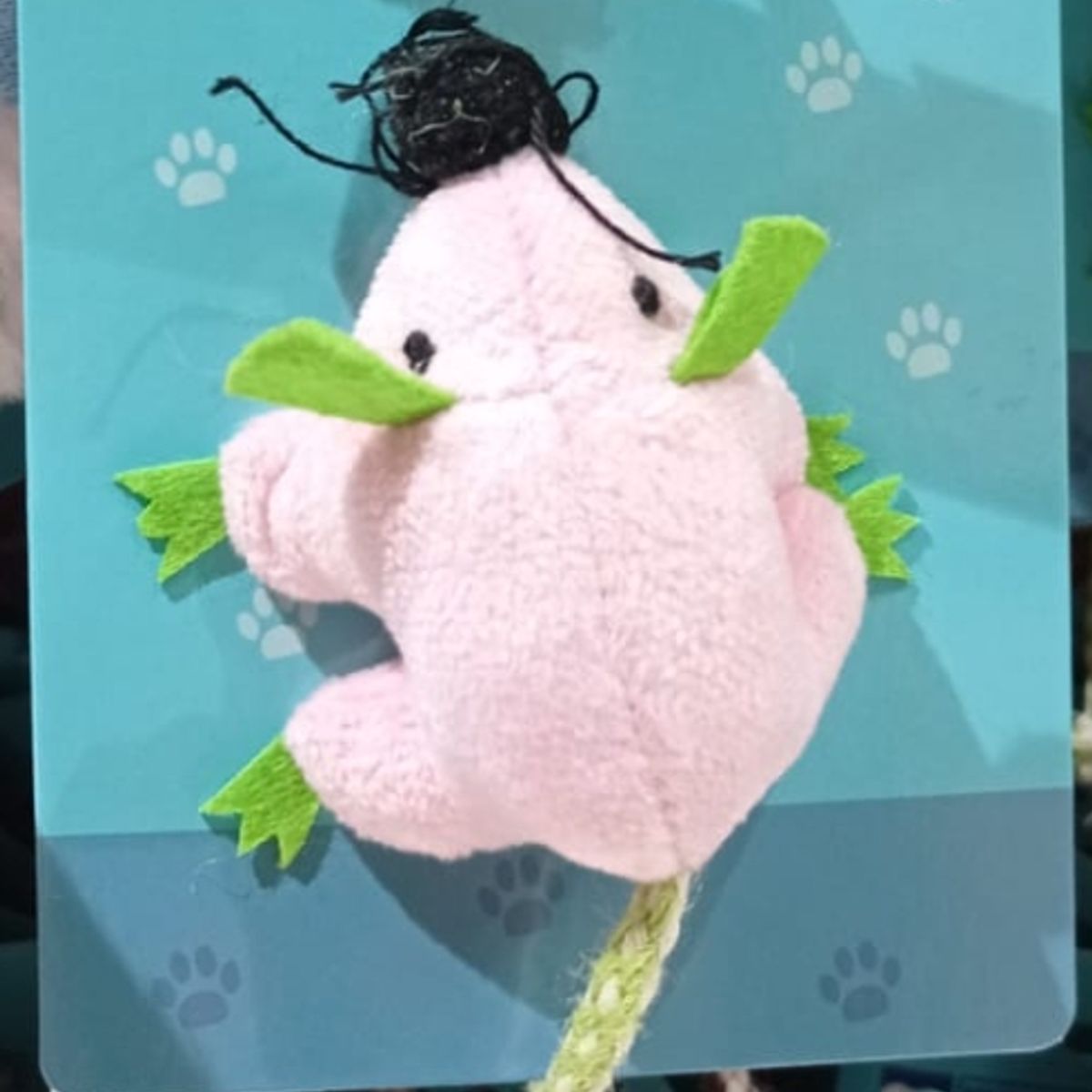 GENERICO - Juguete Peluche Para Gato Raton Con Cola