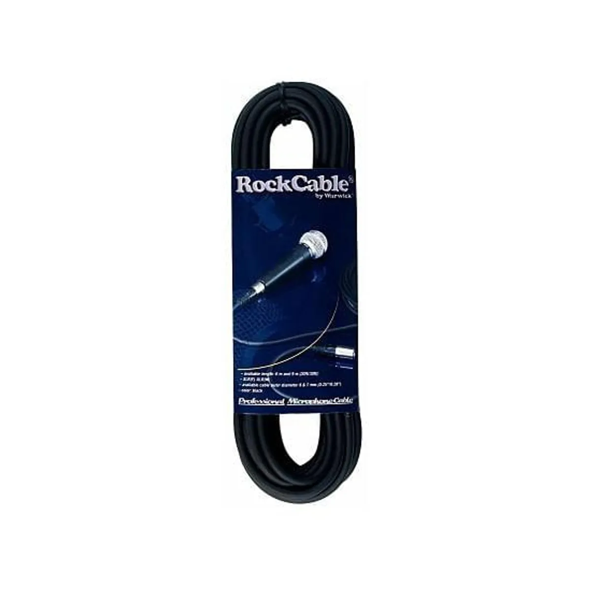 ROCKCABLE - RCL30320D7 BK CABLE MICROFONO 20M ROCKCABLE