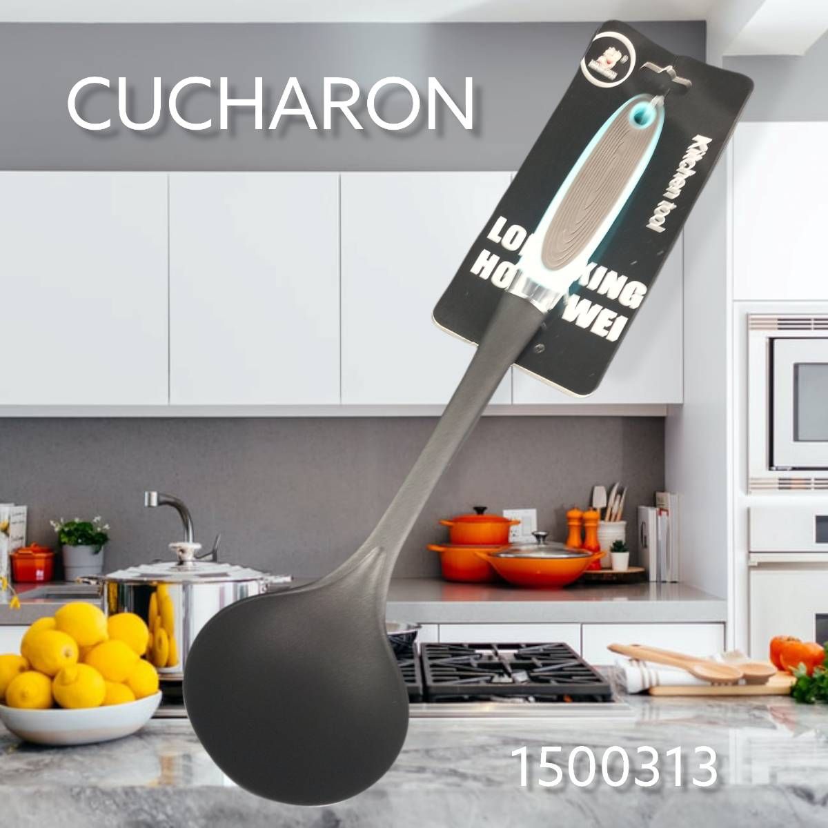 GENERICO - CUCHARON COCINA Nylon Tramontina Antiadherente