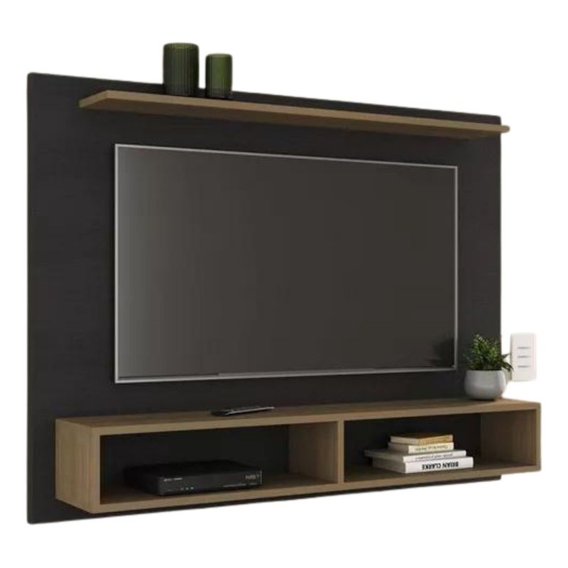 TODODESCUENTO - Mueble Rack De Pared Para Tv 43 Pulgadas Negro Florencia