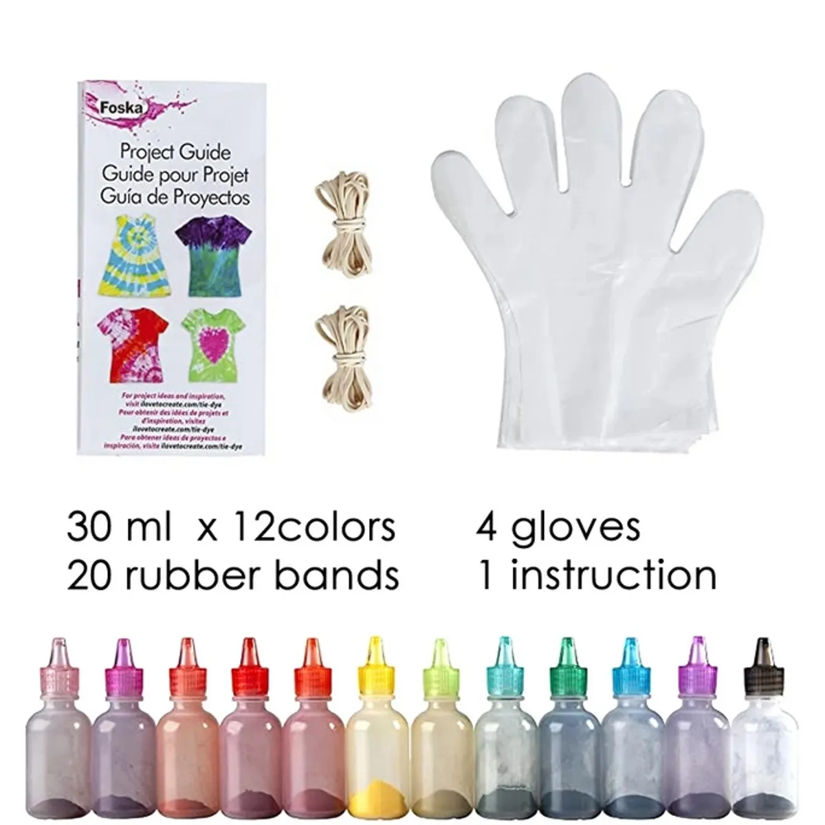 FOSKA - KIT TIE DYE NUDO PINTURA ROPA