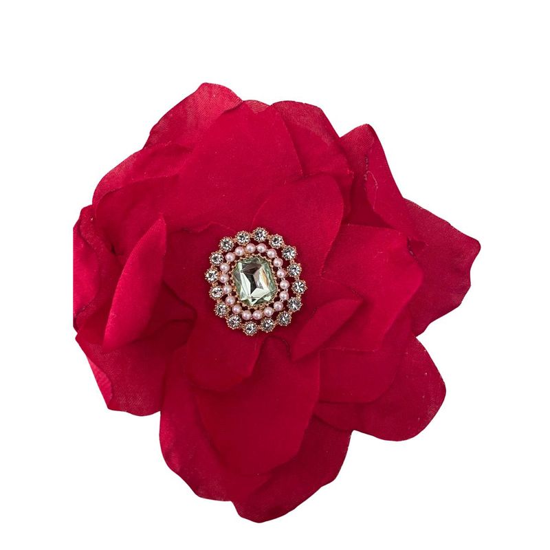 GENERICO - Aros NF flor rojo y verde