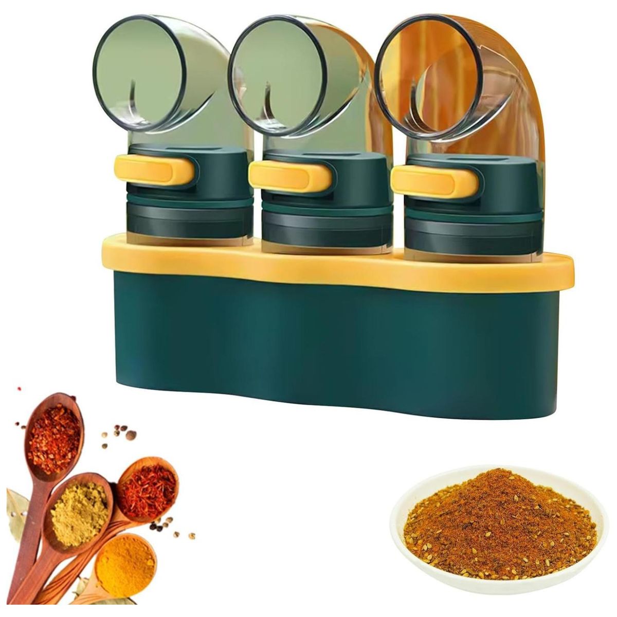 GENERICO - Especiero Dispensador Sal Y Pimienta Condimentos De Mesa