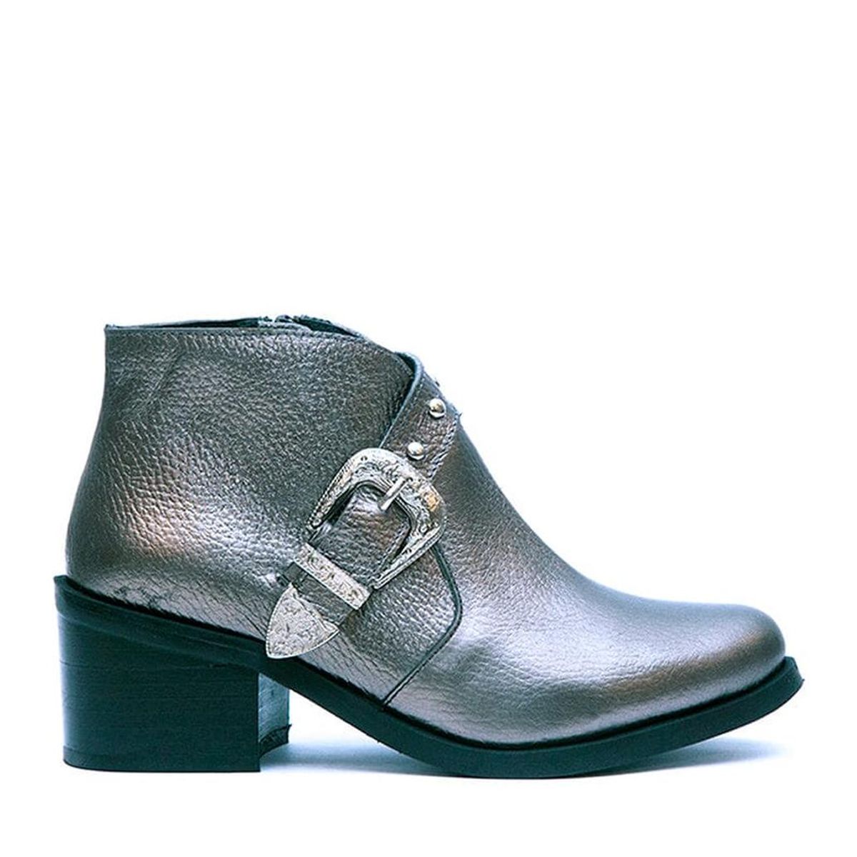 GIANI DAFIRENZE - Botin de mujer cuero metal Berta Giani Dafirenze