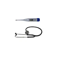 MAXCARE - Pack estetoscopio dual + Termómetro digital rígido unidad