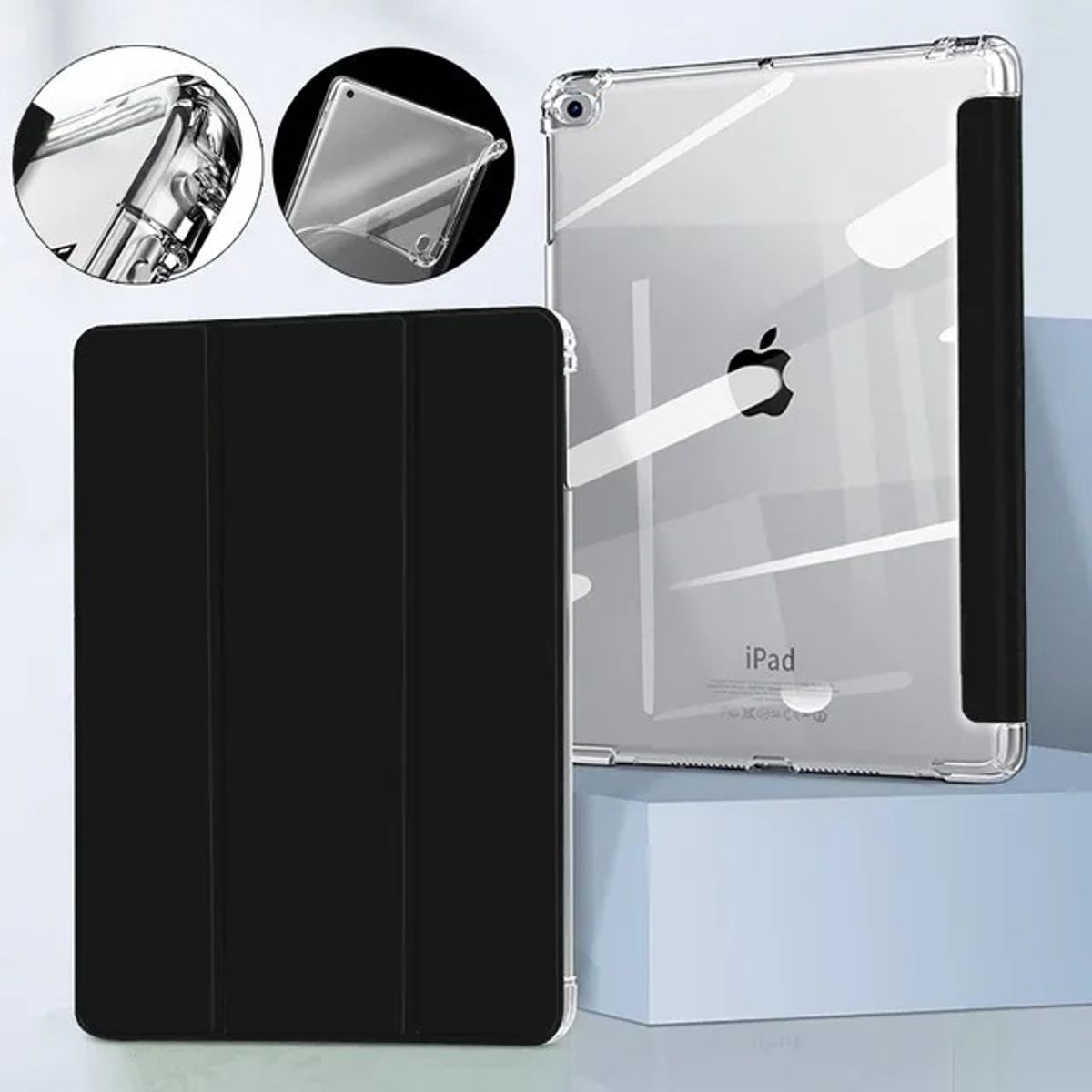 GENERICO - Funda Para IPad Clear Case 10.9 Negro