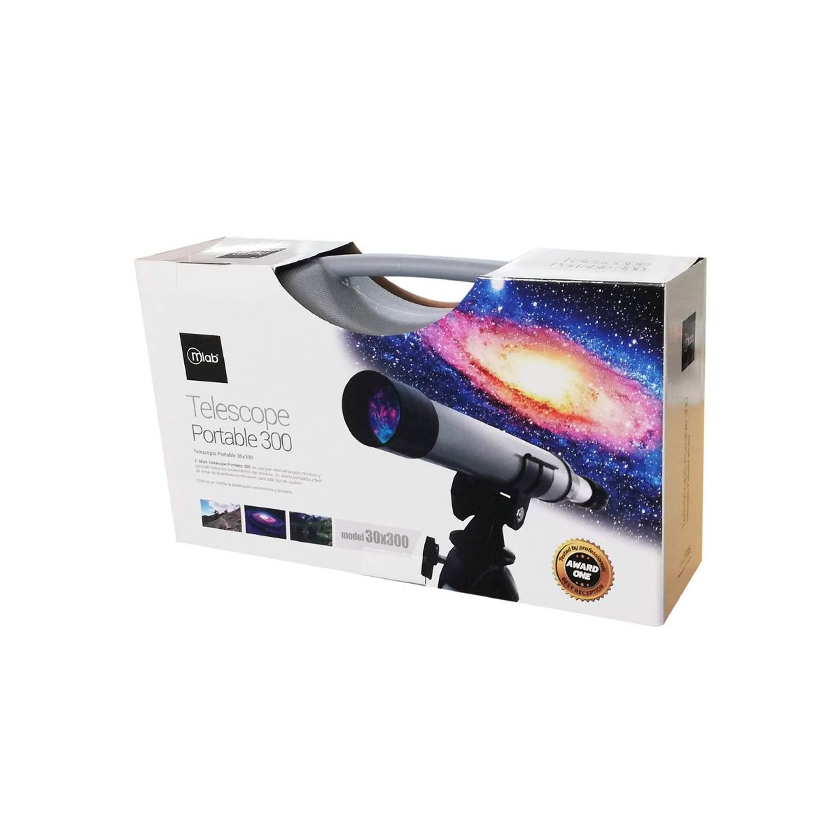 MLAB - Telescopio Mlab Portable 30x300 Con Maleta