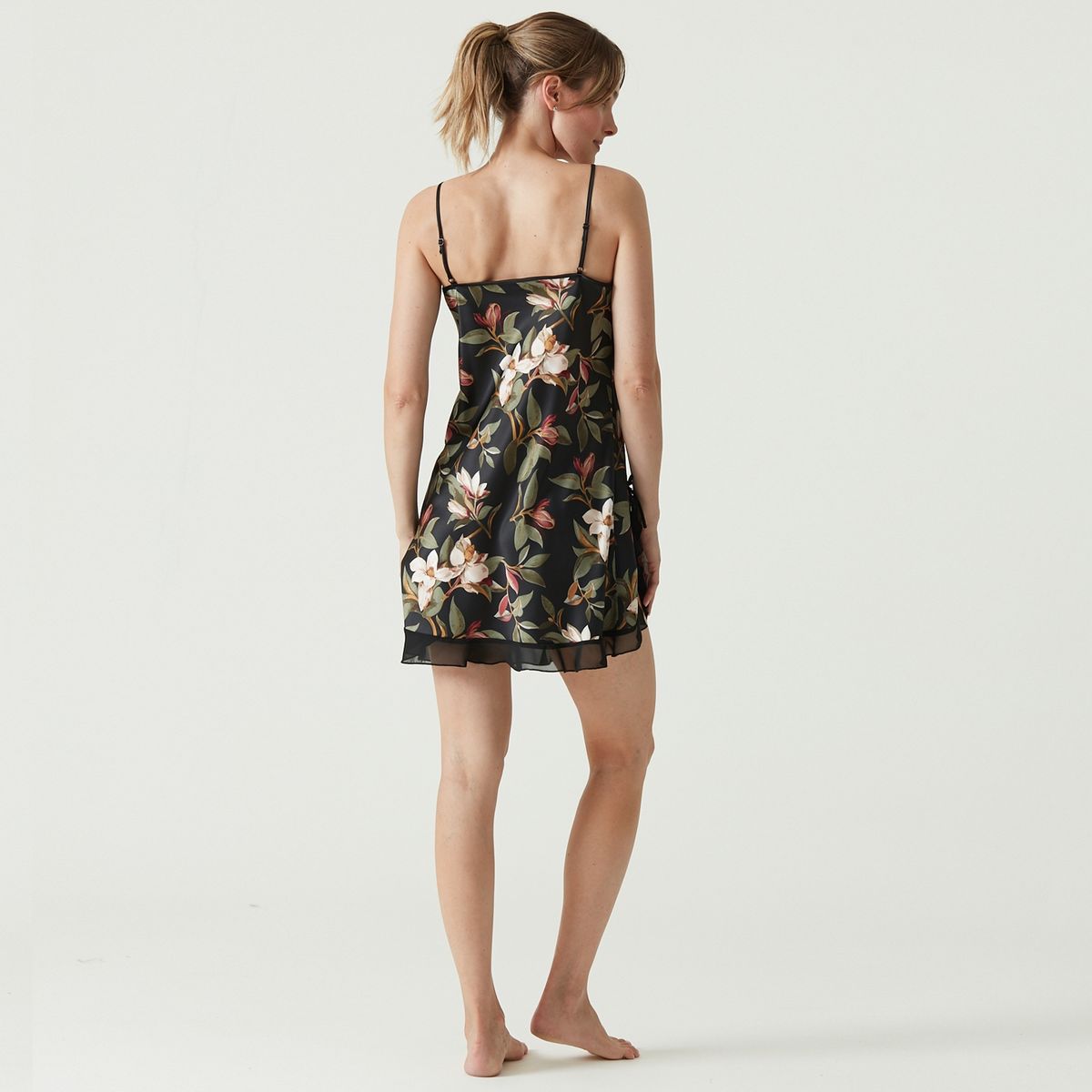 BARBIZON - Mini Vuelo Negro Estampado