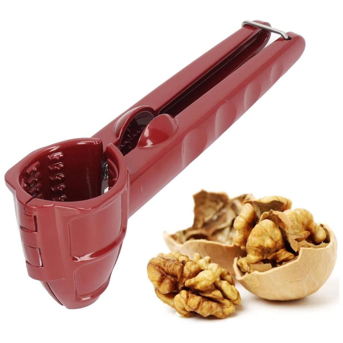 GENERICO - Partidor De Nueces Y Almendras Metalico Manual Rojo