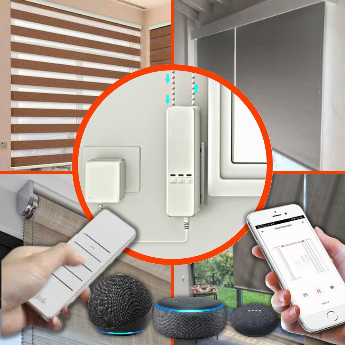 D MOTICA - Motor Inteligente Wifi Para Cortinas Roller Con control Remoto