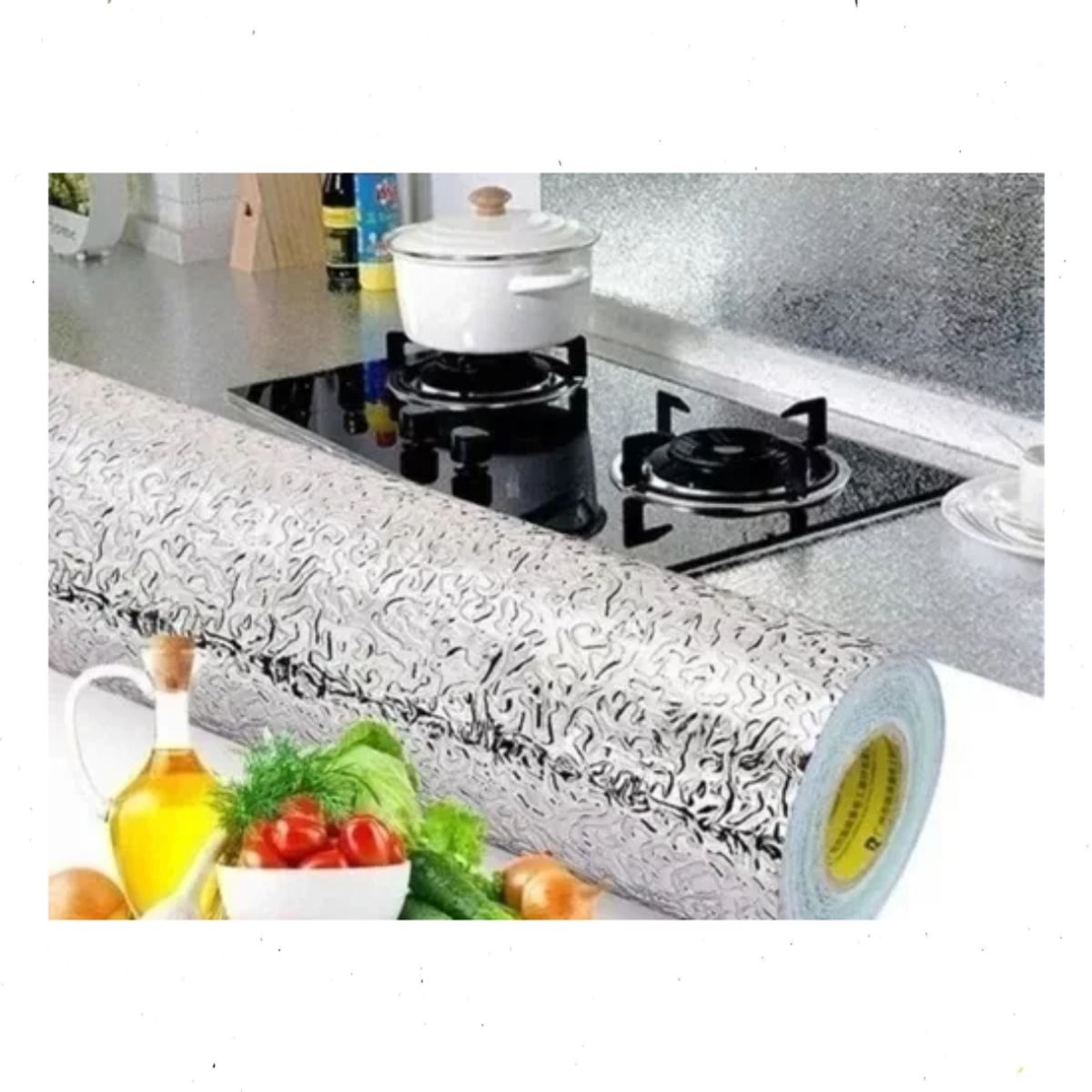 GENERICO - Papel Aluminio Lavable Autoadhesivo