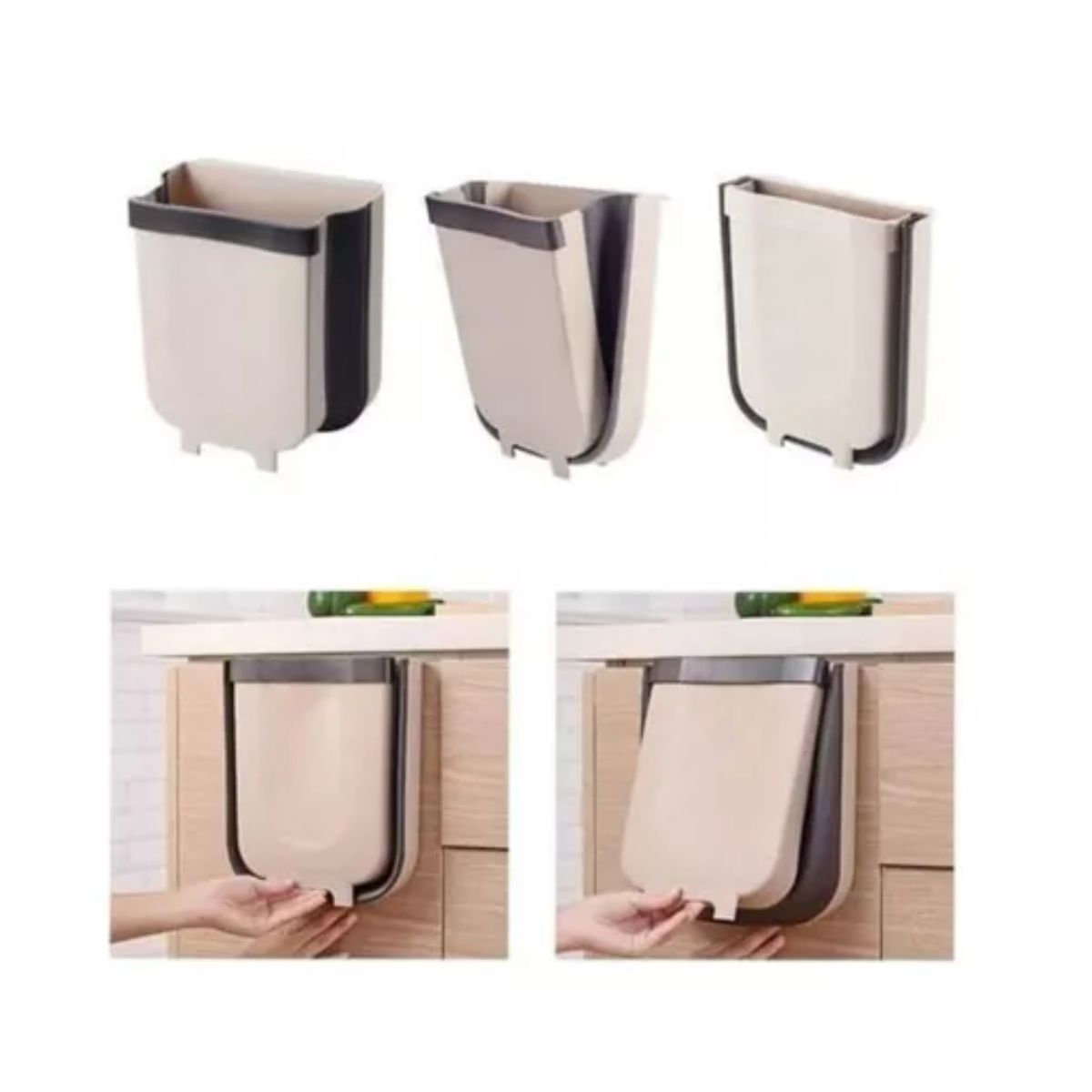 GENERICO - Basurero Ergonomico Plegable Papelera Portatil Cocina