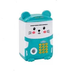 GENERICO - Alcancía Gato Ahorro Automática Contraseña Sonido Y Huella