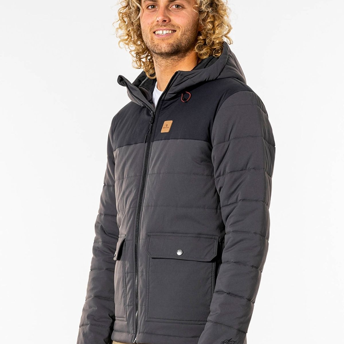 RIP CURL - Parka Anti Series Ridge Negro Hombre Rip Curl