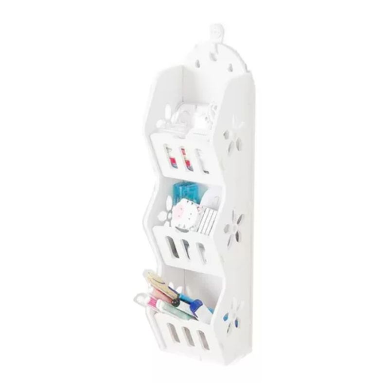 GENERICO - Estante Colgante Repisa De Pared 3 Niveles Almacenamiento Color Blanco