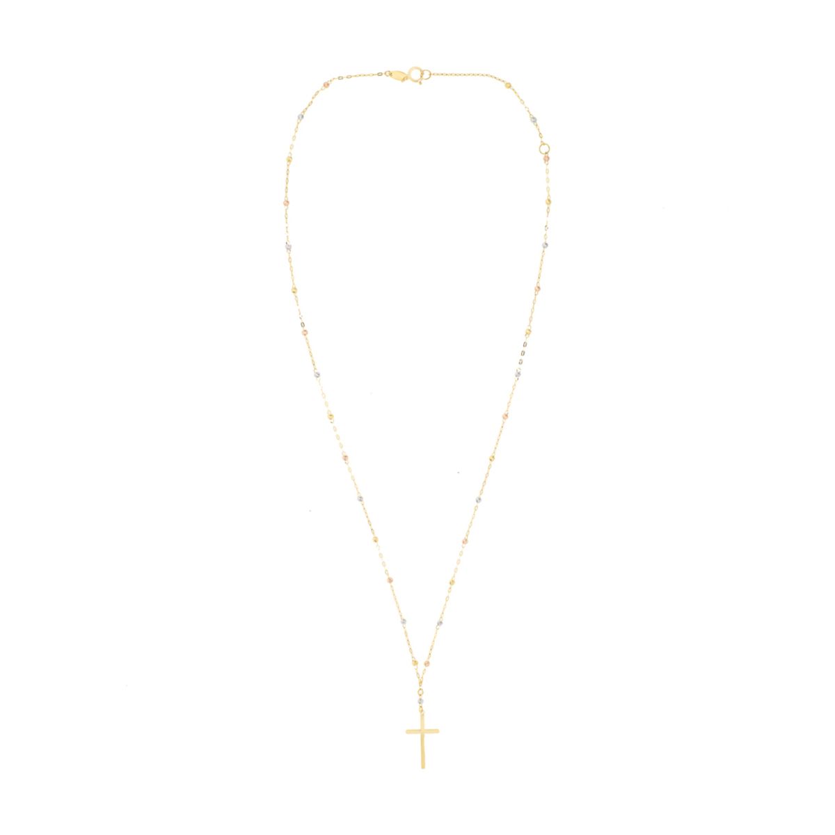 JB JOYAS BARON - Collar de Oro 18kt Rosario Bicolor 2000