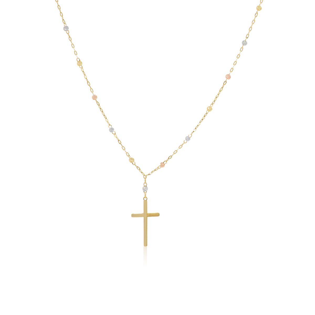JB JOYAS BARON - Collar de Oro 18kt Rosario Bicolor 2000