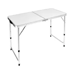 NORTHWEST - Mesa Plegable Aluminio 120X60Cm Blanca