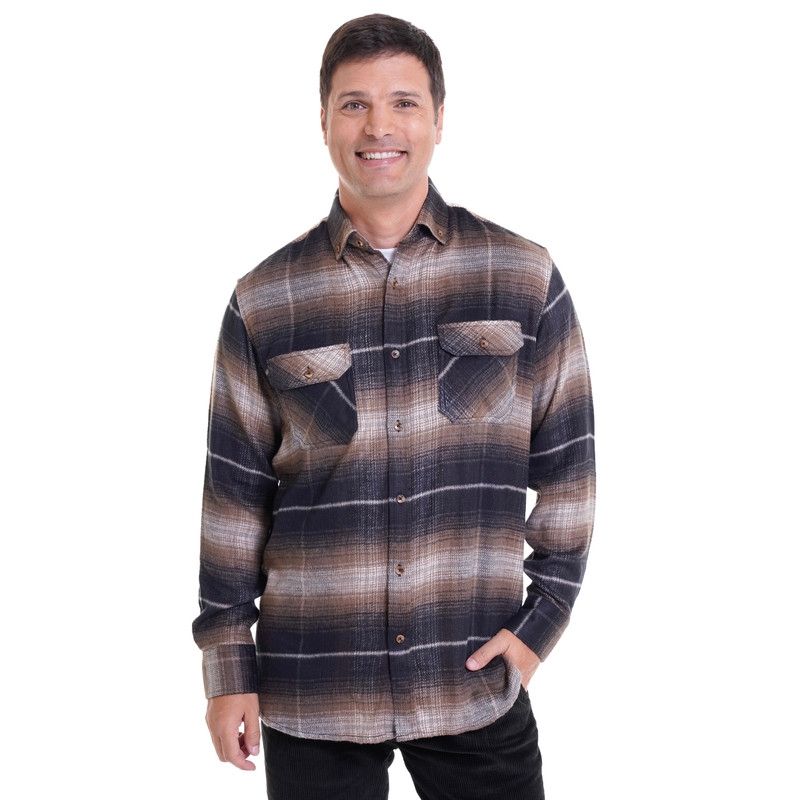 KOTTING - Camisa Leñadora Café Oscuro KOTTING