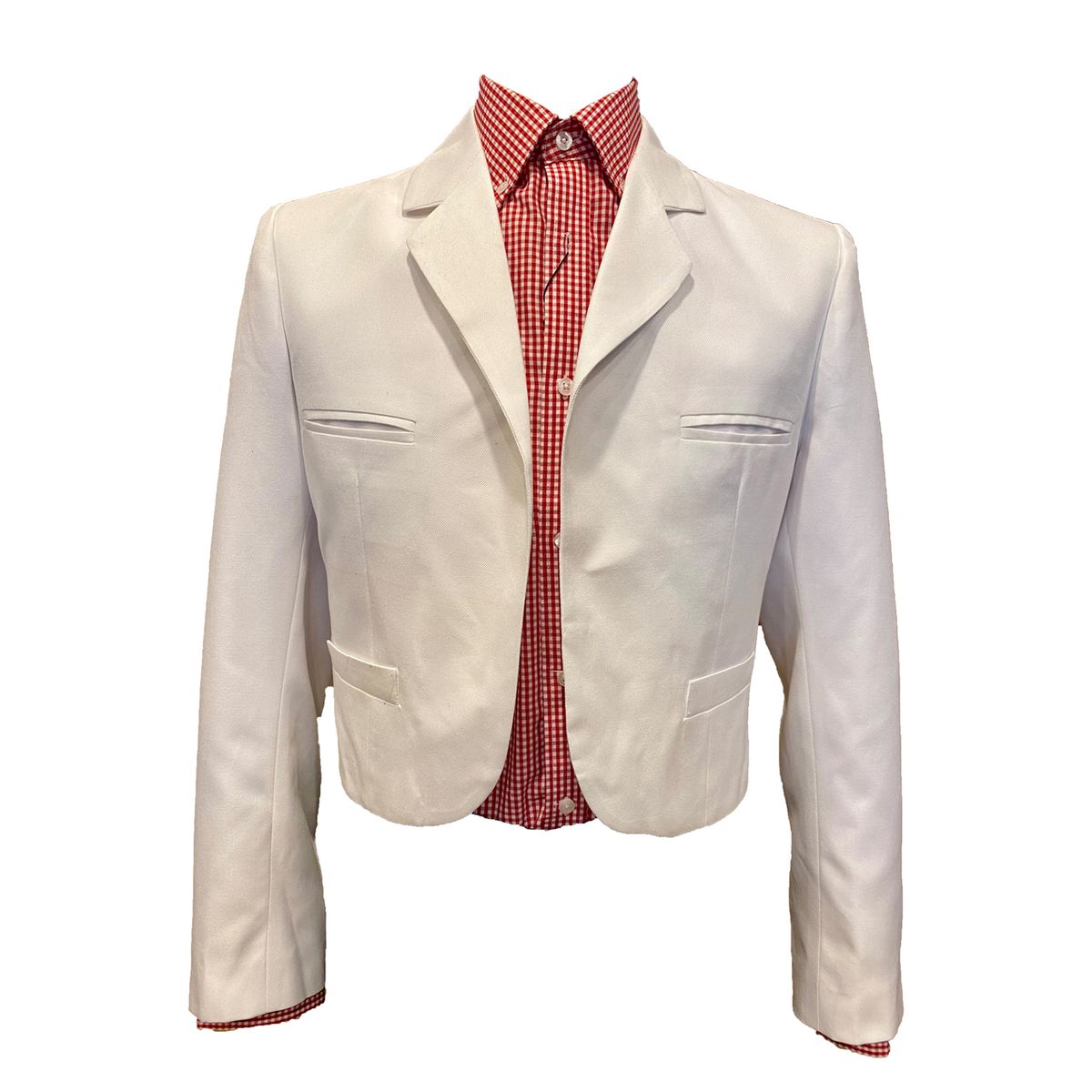 GENERICO - Chaqueta huaso nacional Casimir color blanco -Corralero Sastreria