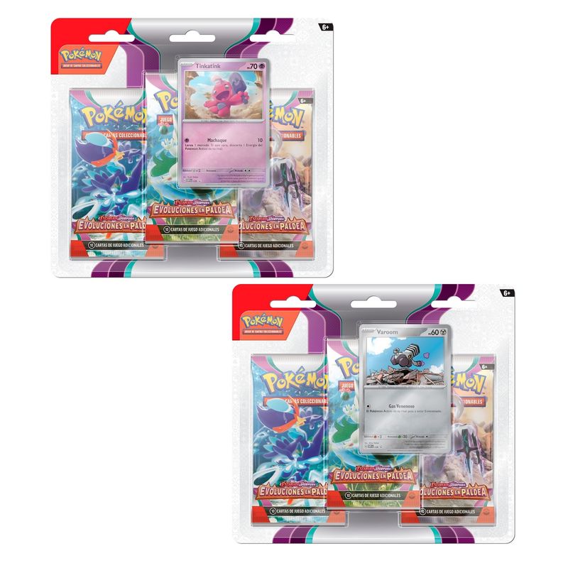 POKEMON - Pokemon Paldea Evolved 3-Pack Blister Español