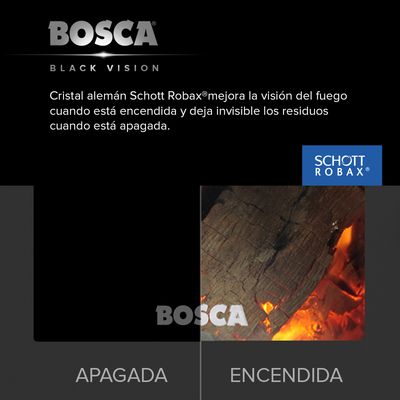 Imagen 2 del producto Estufa a leña Gold 500 Black Vision Rojo